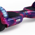 Egazza K5 Hoverboard Cosmos Roxo com autoequilíbrio, Bluetooth e luzes LED para diversão e compra segura em qualquer idade