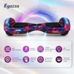 Egazza K5 Hoverboard Cosmos Roxo com autoequilíbrio, Bluetooth e luzes LED para diversão e compra segura em qualquer idade - Imagem 2