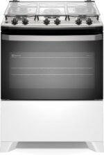 Electrolux Fogão 5 bocas Electrolux Branco Efficient Mesa Inox, PerfectCook e VaporBake® (FE5IW) Bivolt