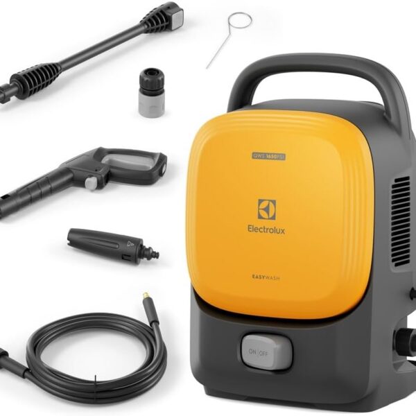 Electrolux Lavadora de Alta Pressão 1650PSI 1400W de Potência com Engate Rápido EasyWash Lava Jato Lava Car QWS1650 127v Amarela
