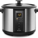 Electrolux Panela Elétrica vapor arroz capacidade 1,8L 10 xícaras 4 funções pré-programadas timer panela removivel antiaderente tampa vidro ECC20 inox 220v por Rita Lobo