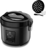 Electrolux Panela Elétrica vapor arroz capacidade 2L 6 Xícaras 2 em 1 timer panela removivel antiaderente tampa com visor transparente ERC10 inox 220v por Rita Lobo
