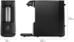 Electrolux Purificador de Água Gelada Fria e Natural Elétrico Compacto Eletronico placa Filtro refil 6 meses ou 3000l Painel Touch Bivolt Preto PE12P - Imagem 2