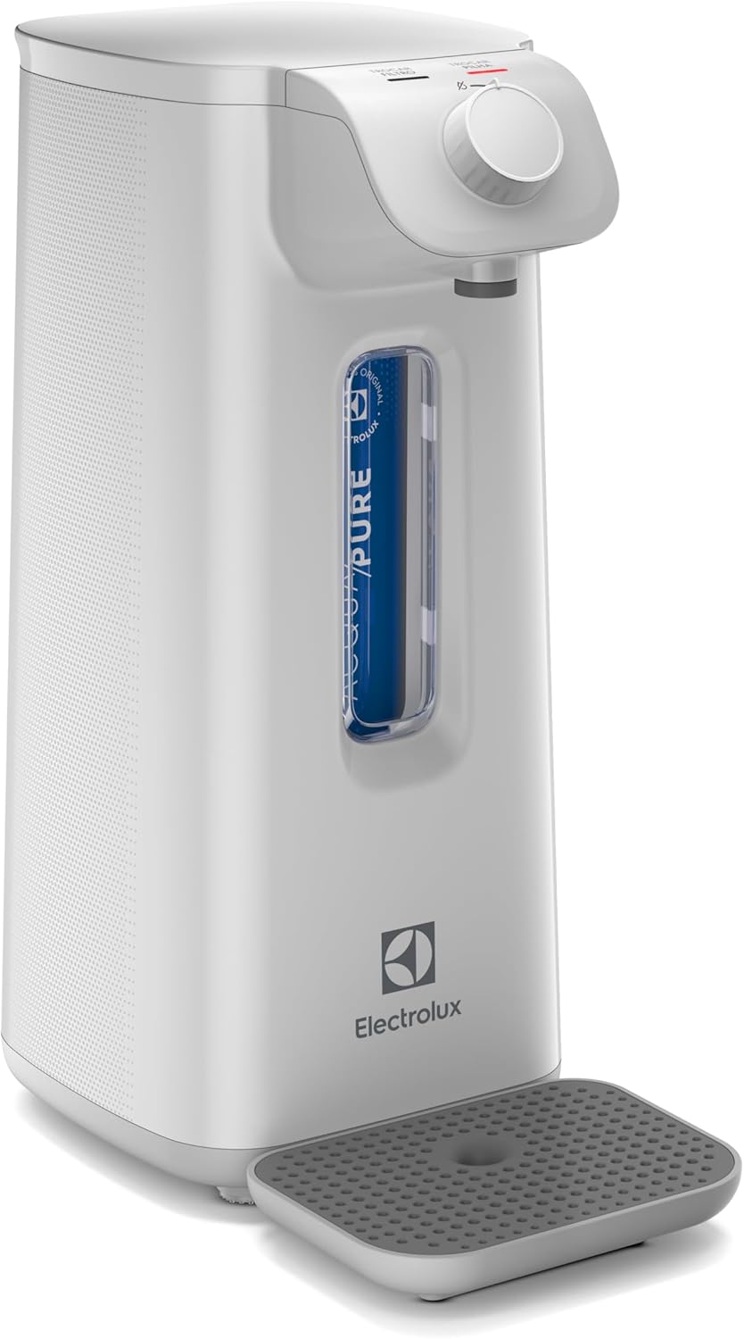 Electrolux Purificador de Água Natural Filtro Refil Compacto Tecnologia Acqua Electrolux Purificador de Água Natural Filtro Refil Compacto Tecnologia Acqua Pure Alta Filtragem 6 meses 3000 litros Design Moderno PN10B não necessita energia fixação na parede ou mesa/balcão