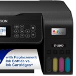Epson EcoTank ET-2800 Impressora Supertank colorida sem cartucho sem cartucho com digitalização e cópia – a impressora doméstica básica ideal - preta