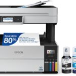 Epson EcoTank Pro ET-5170 Impressora Supertank sem fio multifuncional colorida com scanner, copiadora, alimentador de documentos automáticos Fax Plus
