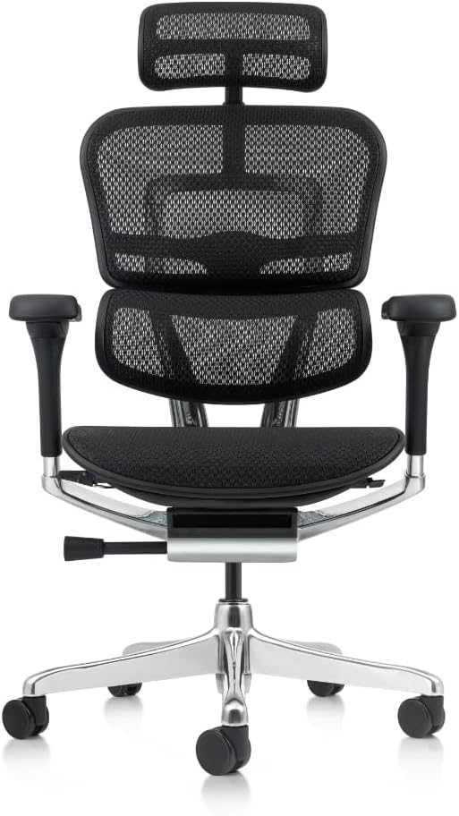 Ergohuman Elite 2: cadeira ergonômica preta com conforto superior, ajuste Ergohuman Elite 2: cadeira ergonômica preta com conforto superior, ajuste completo e apoio ideal para longas jornadas.