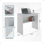Escrivaninha Compacta e Charmosa com Gaveta: ideal para home office e estudos, compacta, funcional e perfeita para organizar seu espaço. - Imagem 2