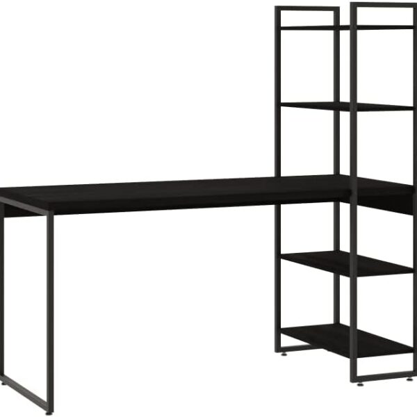 Escrivaninha com Estante Alta Dynamica: 4 prateleiras e amplo espaço para organizar seu home office com estilo.