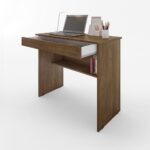 Escrivaninha/Mesa de Computador com 1 Gaveta e Prateleira Organizadora: mais organização e praticidade para estudo e home office.