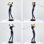 Estátua de Golfe HAUCOZE 24 cm em poliresina premium: decoração elegante, feita à mão, segura para crianças e ideal para presentear. - Imagem 2