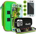 Estojo TIKOdirect para Nintendo Switch OLED 2021 com capa, película 9H e protetores de analógico, proteção completa para viagem