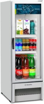 Expositor Metalfrio VB25 Light 256L com vidro antiembaçante, LED e Frost Free para bebidas sempre visíveis e geladas - Imagem 2