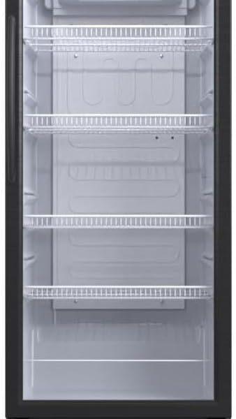 Expositora de Bebidas VV 300 Preto 127V com controle digital de temperatura para melhor conservação e venda.