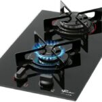 FISCHER COOKTOP À GÁS 2 BOCAS FIT LINE MESA VIDRO PRETO BIVOLT - 27185-60015