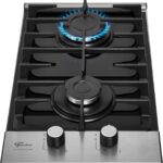 FISCHER COOKTOP À GÁS 2 BOCAS PLATINIUM MESA VIDRO PRETO 33795-92120