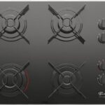 FISCHER COOKTOP À GÁS 4 BOCAS FIT LINE MESA VIDRO PRETO BIVOLT - 26342-57175