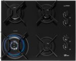 FISCHER COOKTOP À GÁS 4 BOCAS TRIPLA CHAMA FTI LINE TREMPE IRON MESA VIDRO PRETO BIVOLT 36330-102673 - Imagem 2