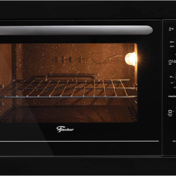 FISCHER FORNO ELÉTRICO EMBUTIR FIT LINE 48L BLACK 127V 34493-95481