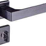 Fechadura Banheiro Quadratta S40 Preto Fosco Aliança com design moderno e acabamento elegante para seu banheiro