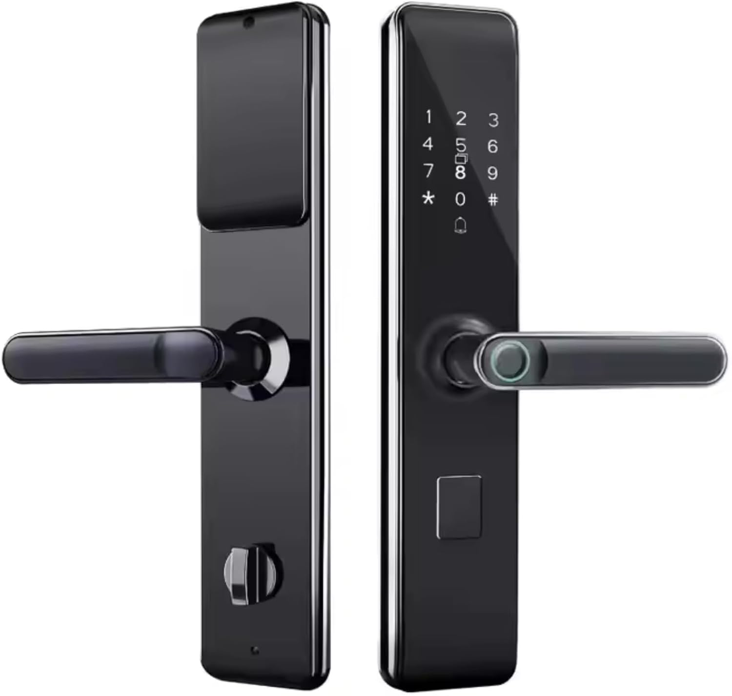 Fechadura Digital Biométrica Smart com senha, cartão IC e chave: Fechadura Digital Biométrica Smart com senha, cartão IC e chave: segurança e praticidade para sua porta.