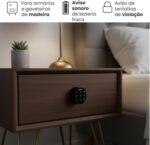 Fechadura Digital Eletrônica M1602 Papaiz com senha e teclado iluminado, mais segurança, praticidade e instalação fácil. - Imagem 2