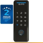 Fechadura Digital Elsys DS4100V com Wi‑Fi, Alexa, senha ou tag, travamento automático e máxima segurança para sua porta