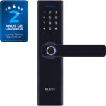 Fechadura Digital Elsys ESF-DE2000B: biometria e senha numérica para mais segurança e praticidade em casa.
