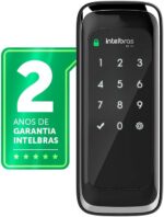 Fechadura Digital Intelbras FR 101 Preto: segurança prática com senha, teclado touch e travamento automático.