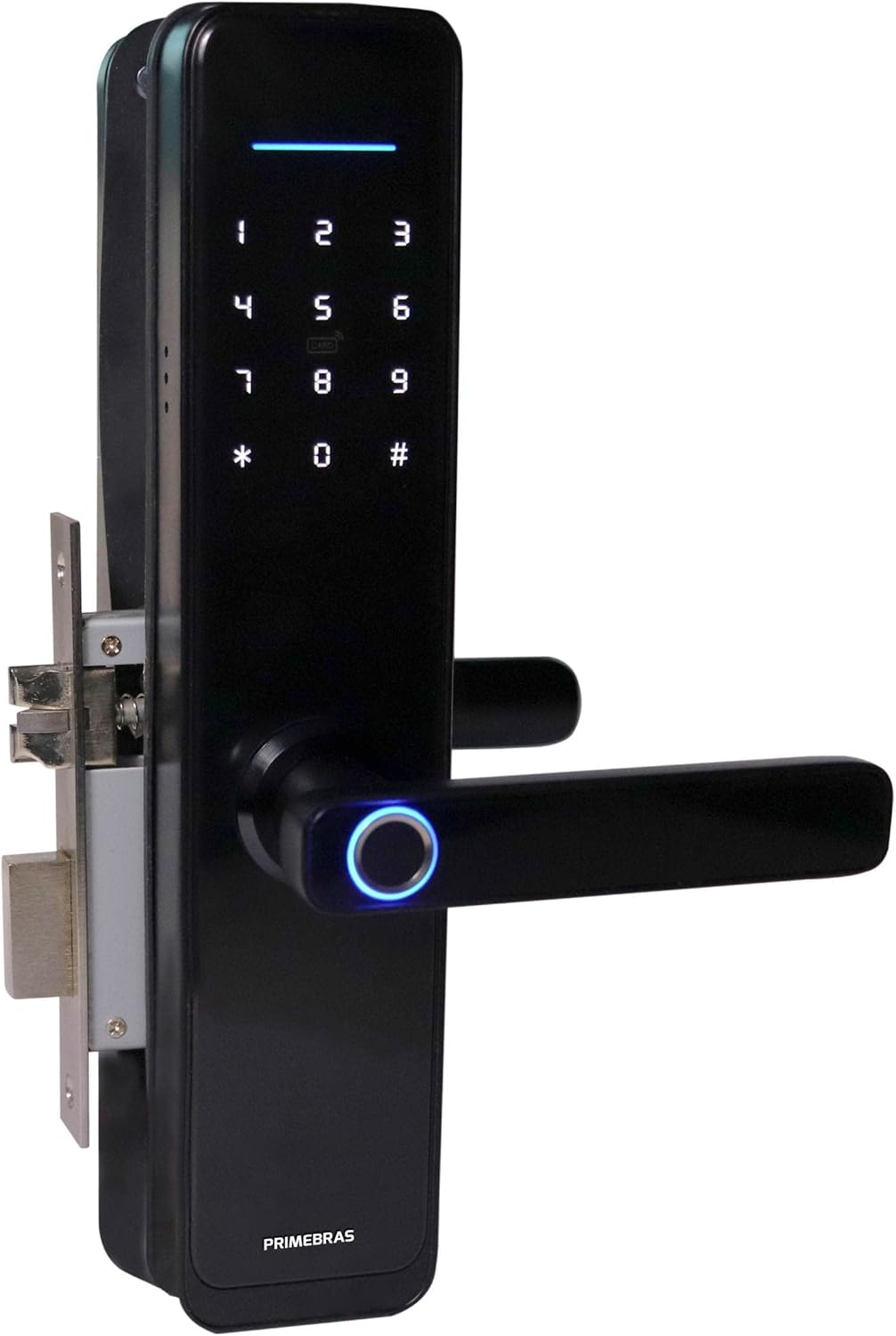 Fechadura Digital Primebras Rio Wi-Fi com biometria, app e automação Fechadura Digital Primebras Rio Wi-Fi com biometria, app e automação inteligente para mais segurança e praticidade.