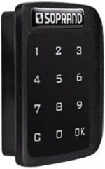 Fechadura Digital Soprano 1701 com Puxador: segurança prática para gavetas e armários com senha e touch screen.
