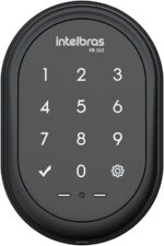 Fechadura Digital de Sobrepor FR 102 Intelbras: segurança prática com senha, travamento automático e alerta de bateria fraca.