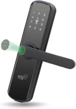 Fechadura ELG SHFB700 Wi-Fi: biometria, senha, cartão e app com máxima segurança para sua porta.