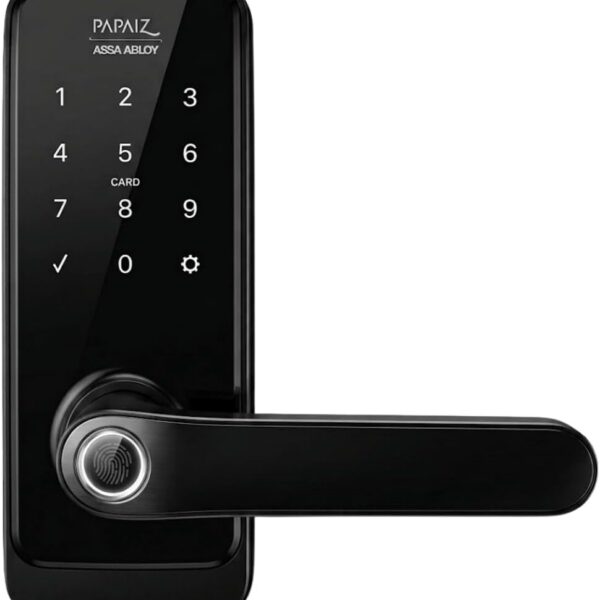 Fechadura Eletrônica SL205 com biometria, app e tag: segurança prática, Wi-Fi e até 100 usuários.