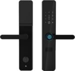Fechadura Eletrônica com Wi-Fi e Biometria: segurança, praticidade e controle remoto para portas de 35 a 65mm.