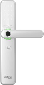 Fechadura Inteligente MFR 7000 Intelbras: biometria, senha e app para mais segurança e praticidade na sua casa.