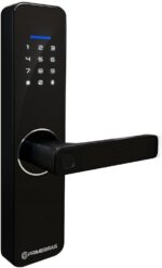 Fechadura Inteligente Primebras Rio WiFi com biometria, senha, tag e app para mais segurança e praticidade.