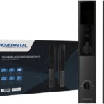 Fechadura Novadigital Elegance Wi-Fi: acesso por Face ID, biometria, palma, senha e app para mais segurança e praticidade.