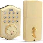 Fechadura digital Honeywell sem chave com 50 PINs, modo férias e travamento automático para mais segurança e praticidade.