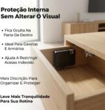 Fechadura invisível eletrônica Varenzia para gavetas e armários: segurança discreta com abertura RFID. - Imagem 2