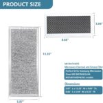 Filtro de carvão e graxa para micro-ondas Samsung, kit com 3 unidades, resistente e ideal para reposição durável. - Imagem 2