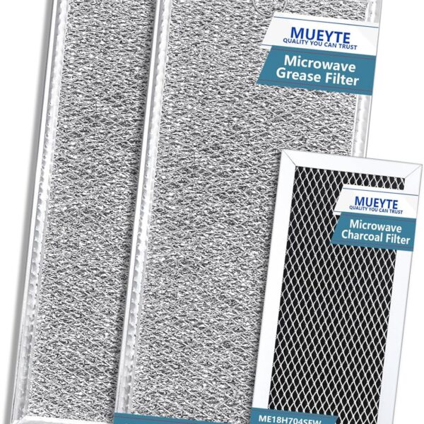 Filtro de carvão e graxa para micro-ondas Samsung, kit com 3 unidades, resistente e ideal para reposição durável.