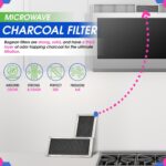 Filtro de carvão para micro-ondas GE 22 x 10 cm: refresca e filtra o ar da cozinha. - Imagem 2