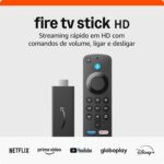 Fire TV Stick HD com Alexa: streaming em Full HD, controle por voz, TV e casa inteligente em um só dispositivo.