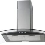 Fischer Coifa de Parede Talent Fit 90cm 220V: exaustor ou depurador com vidro preto e filtros laváveis.