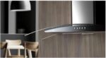 Fischer Coifa de Parede Talent Fit 90cm 220V: exaustor ou depurador com vidro preto e filtros laváveis. - Imagem 2