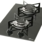 Fischer Cooktop 2 Bocas em Vidro Preto, acendimento superautomático e queimadores potentes para sua cozinha