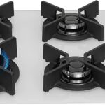 Fischer Cooktop 4 Bocas Infinity Branco com Tripla Chama e Mesa de Vidro Temperado