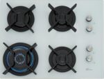 Fischer Cooktop 4 Bocas Infinity Branco com Tripla Chama e Mesa de Vidro Temperado - Imagem 2