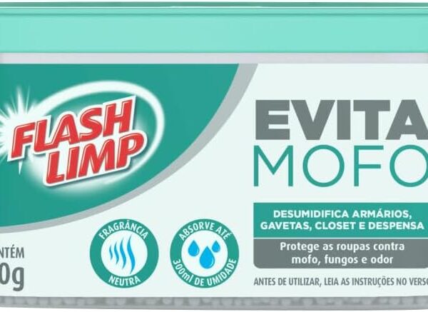 Flash Limp - Evita Mofo Desumidificador Armários, Guarda Roupa 80g - AMO1874